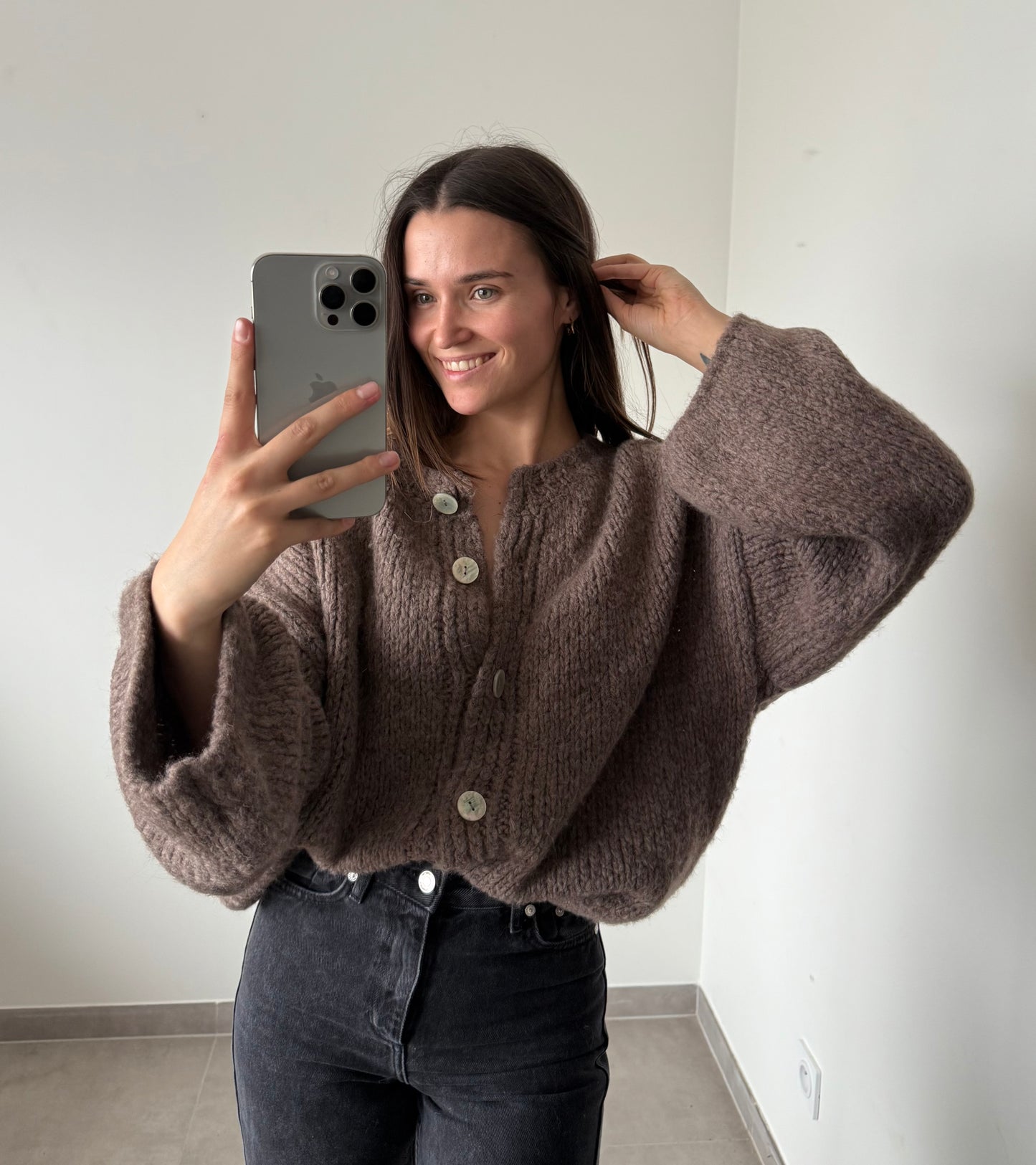 GILET IZALYS- Marron