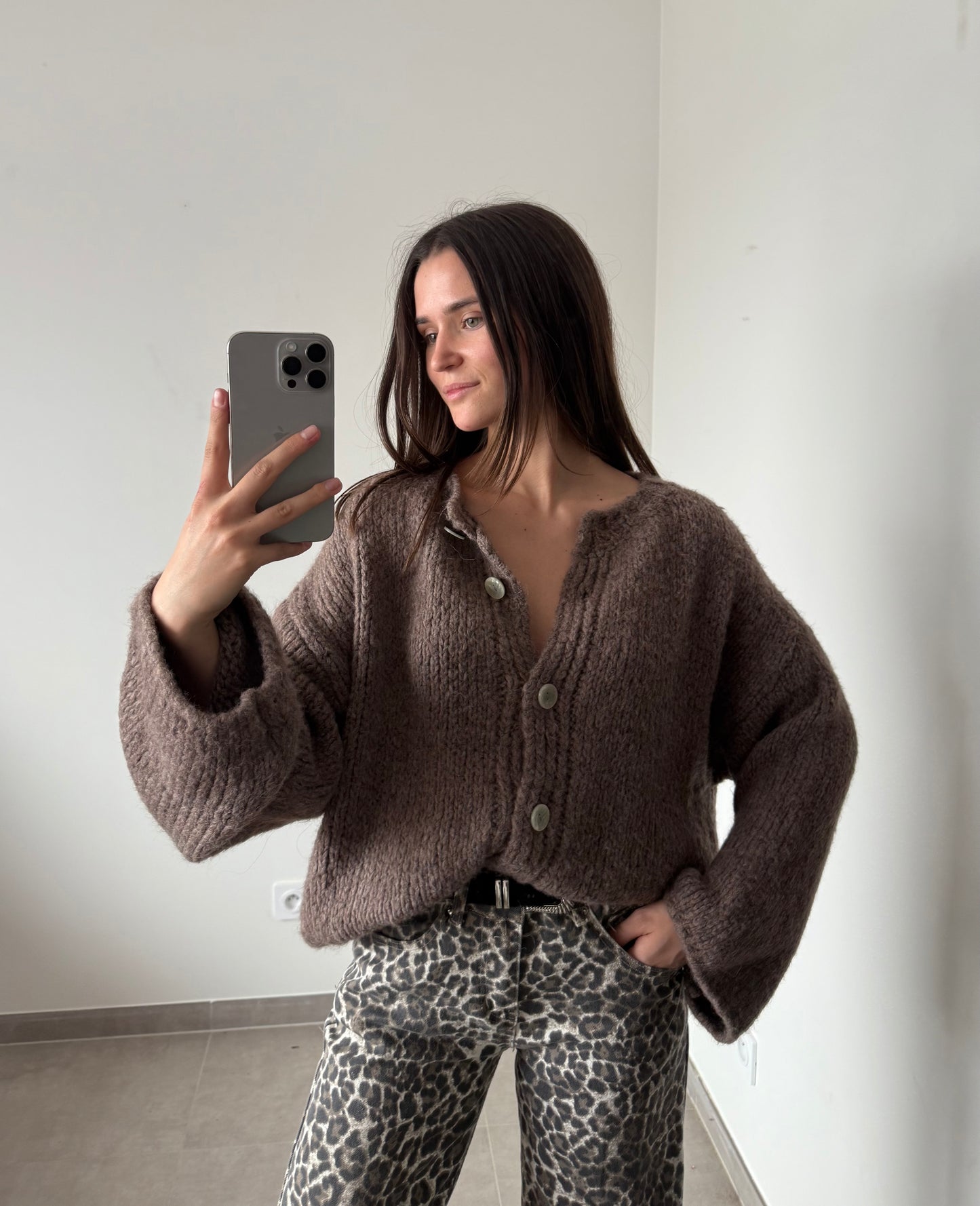 GILET IZALYS- Marron