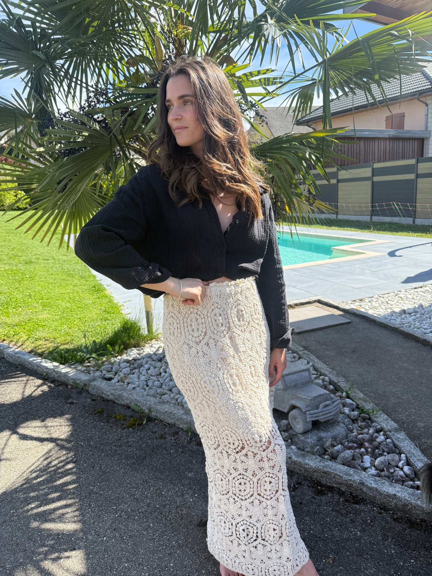 JUPE BOHEMIA- Crochet