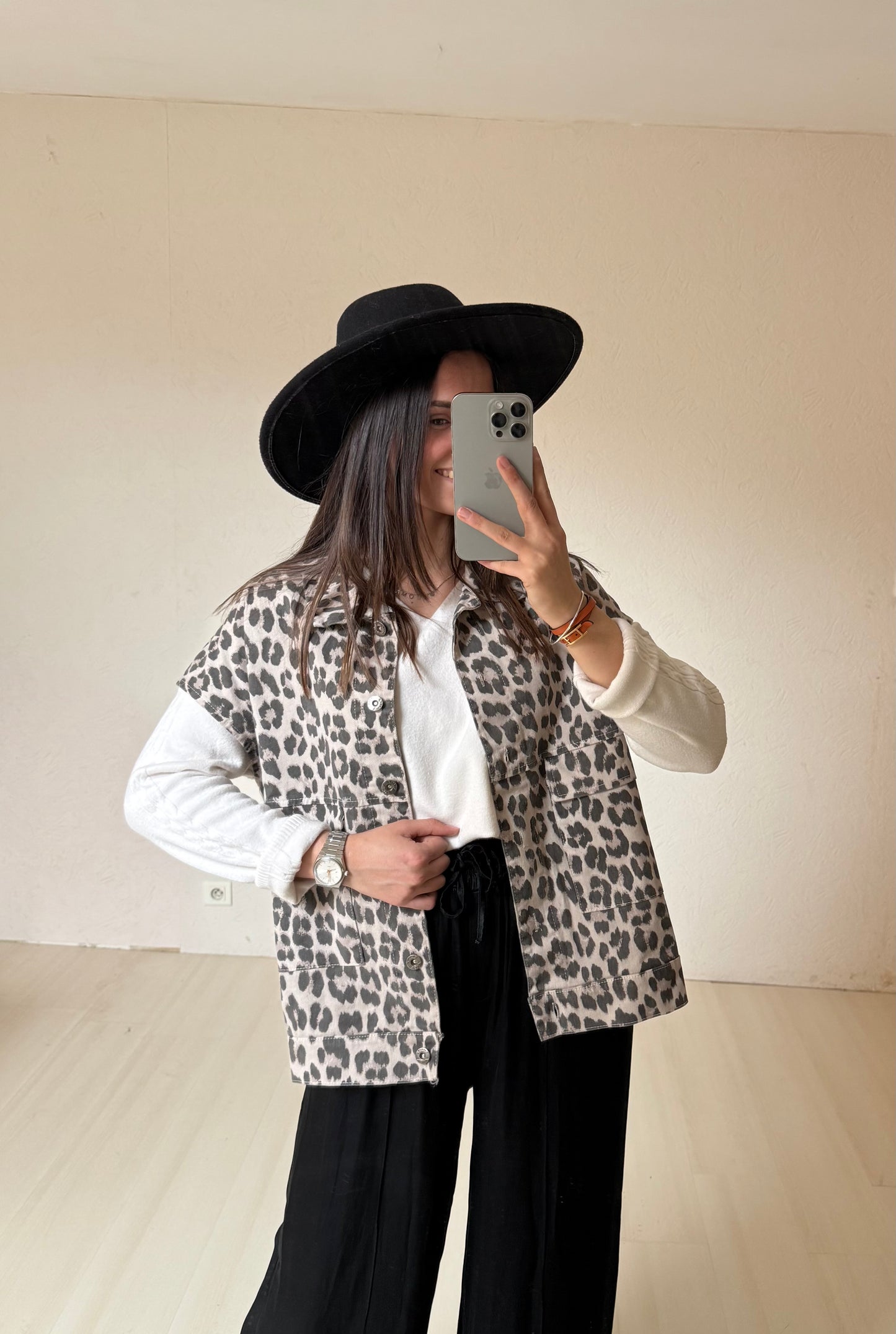 VESTE LEELOU- Leopard