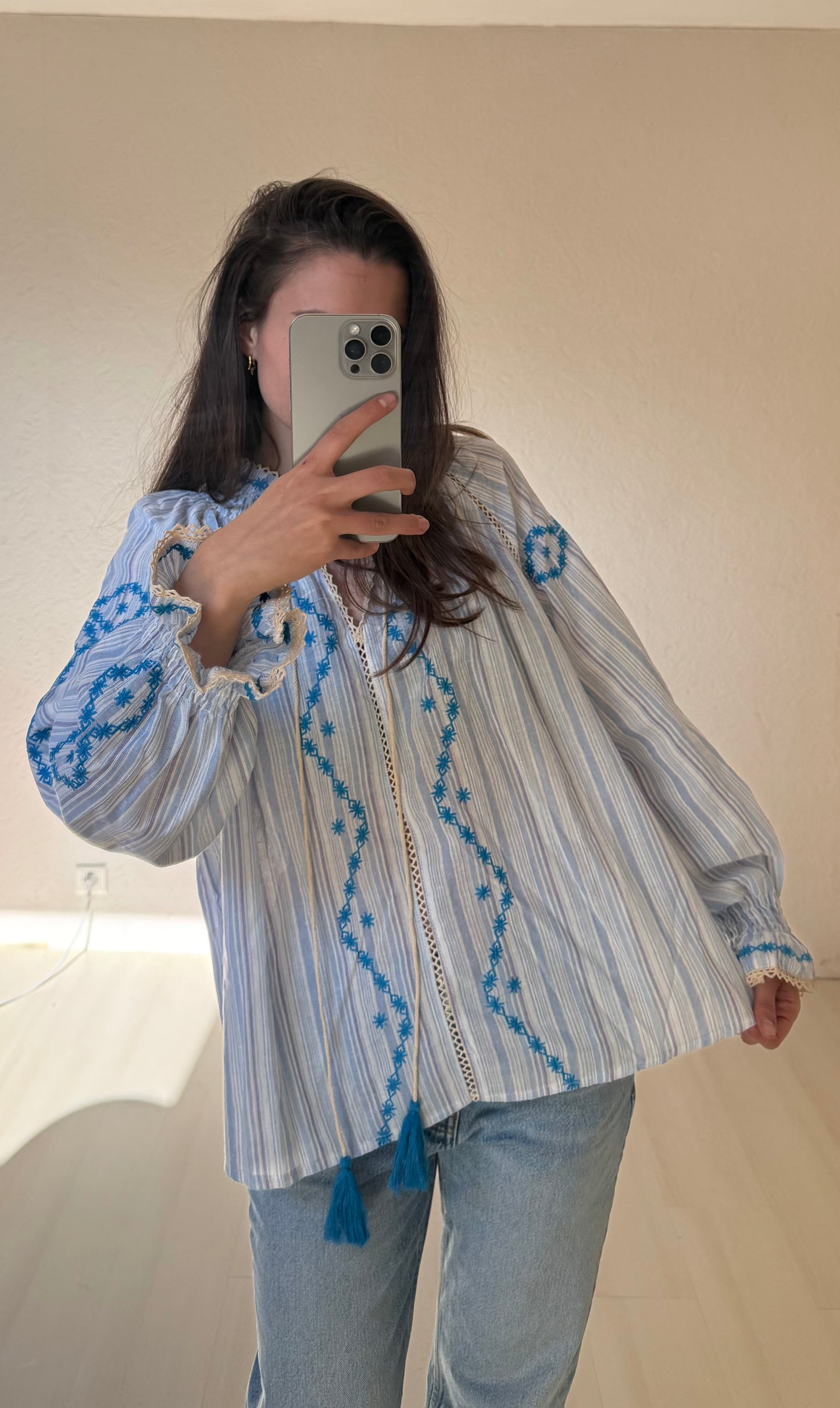 BLOUSE KELLY- Bleu