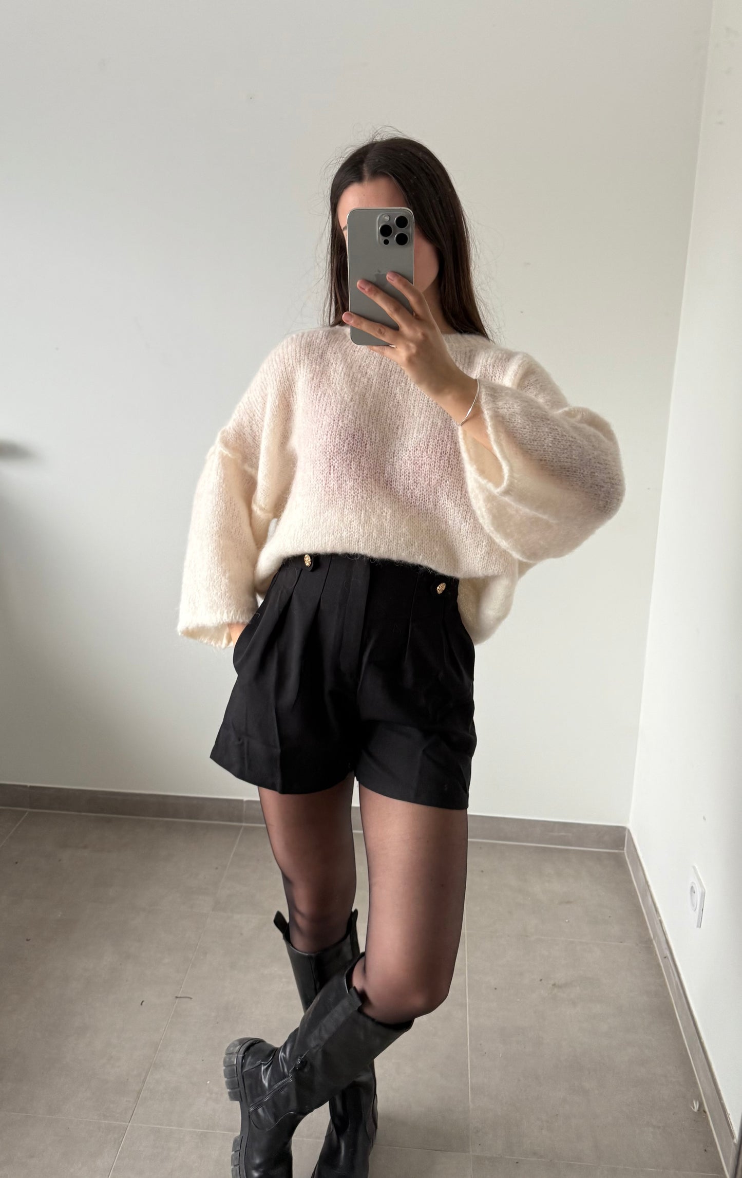 SHORT AMBRE- Noir