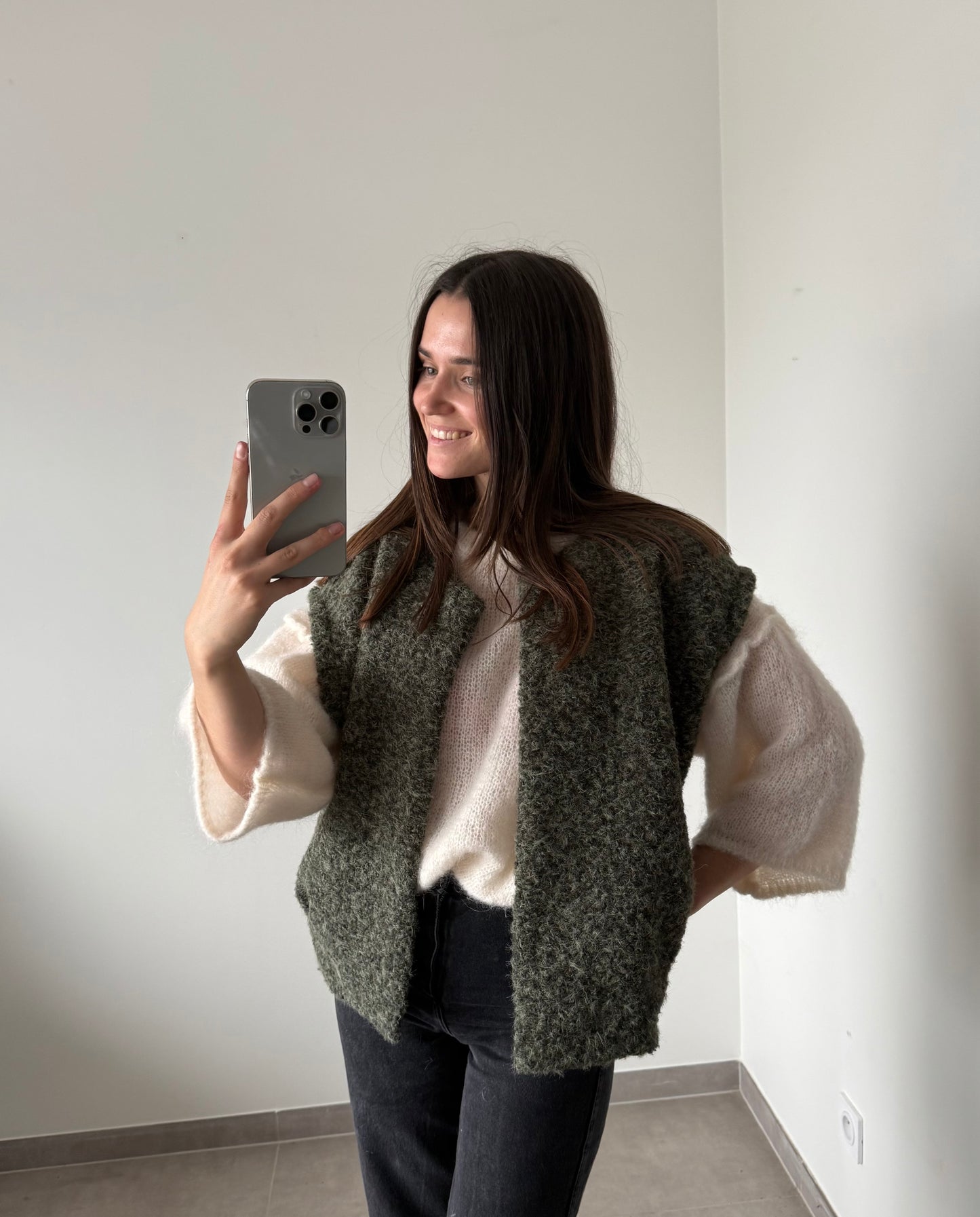 GILET VICKY- Kaki