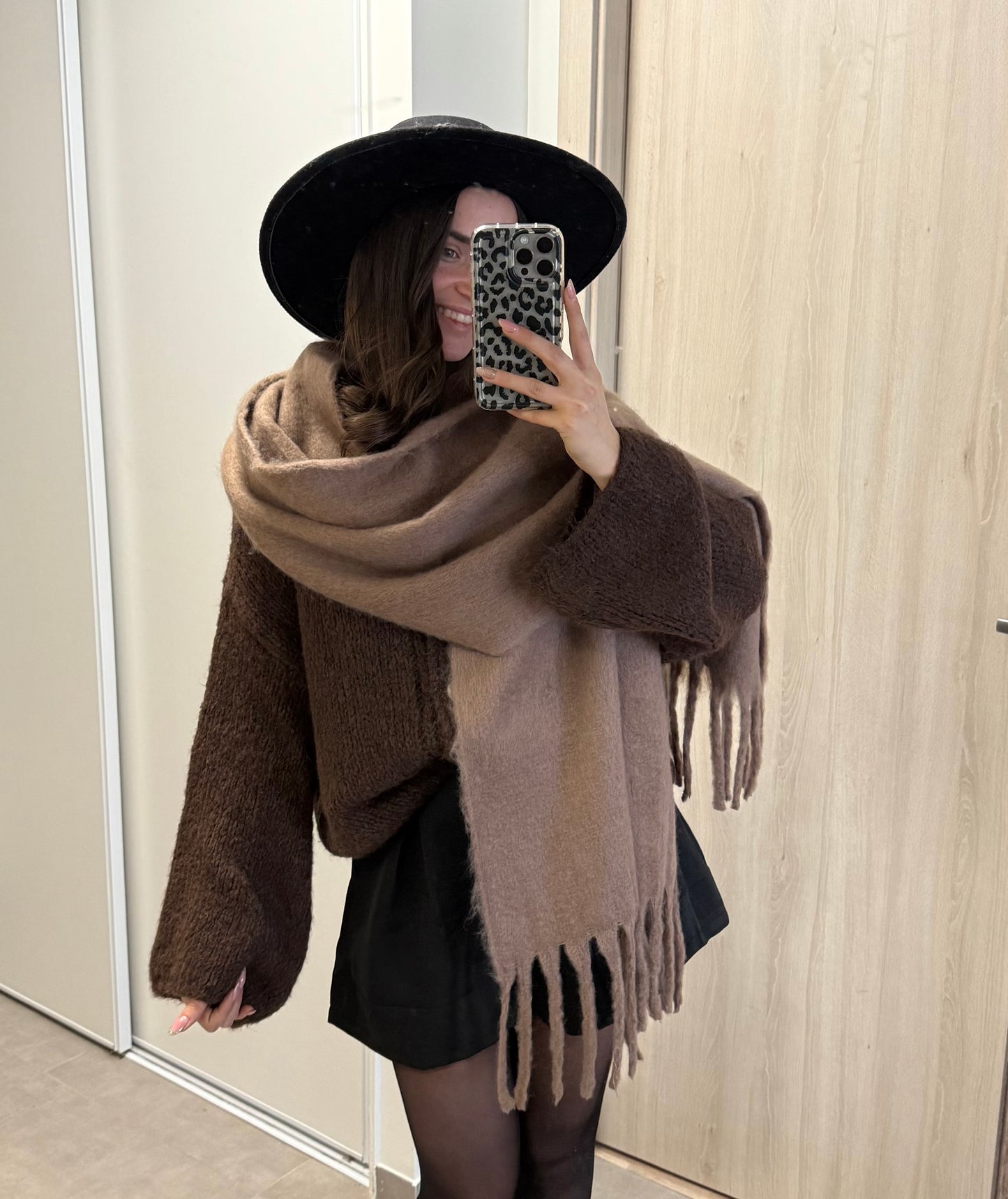 ECHARPE- Taupe