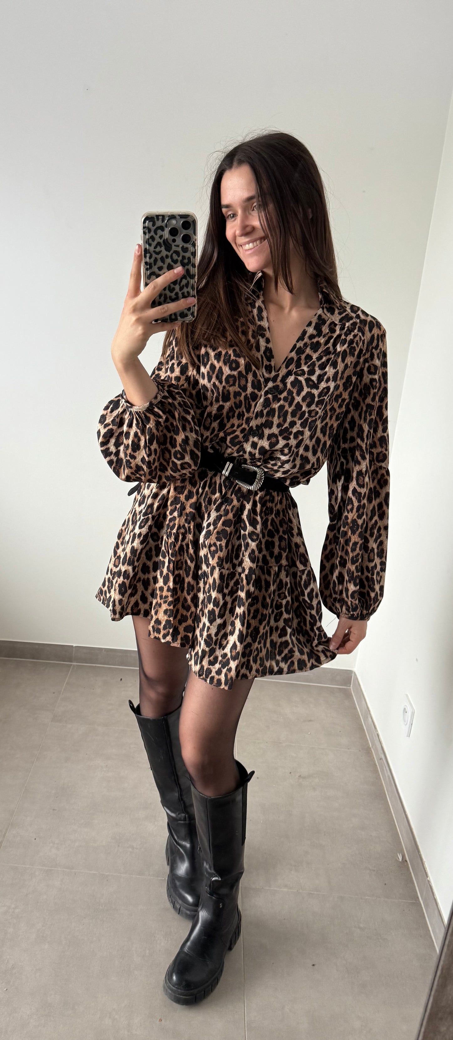 ROBE VALERIA- Léopard