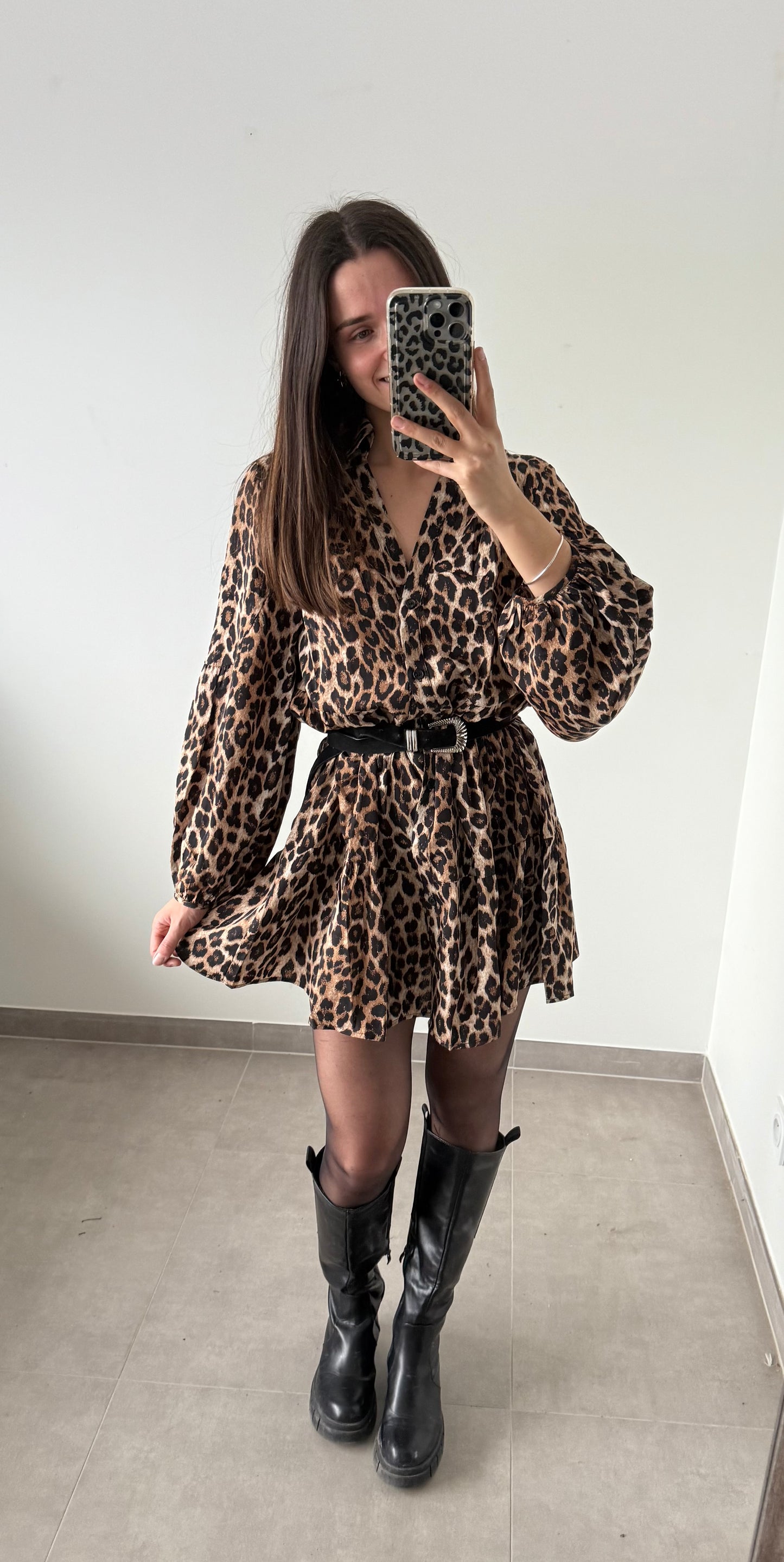 ROBE VALERIA- Léopard