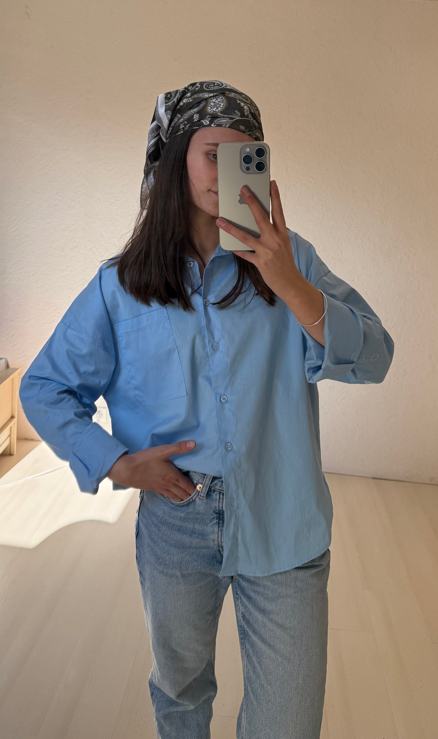 CHEMISE ELINE- Bleu
