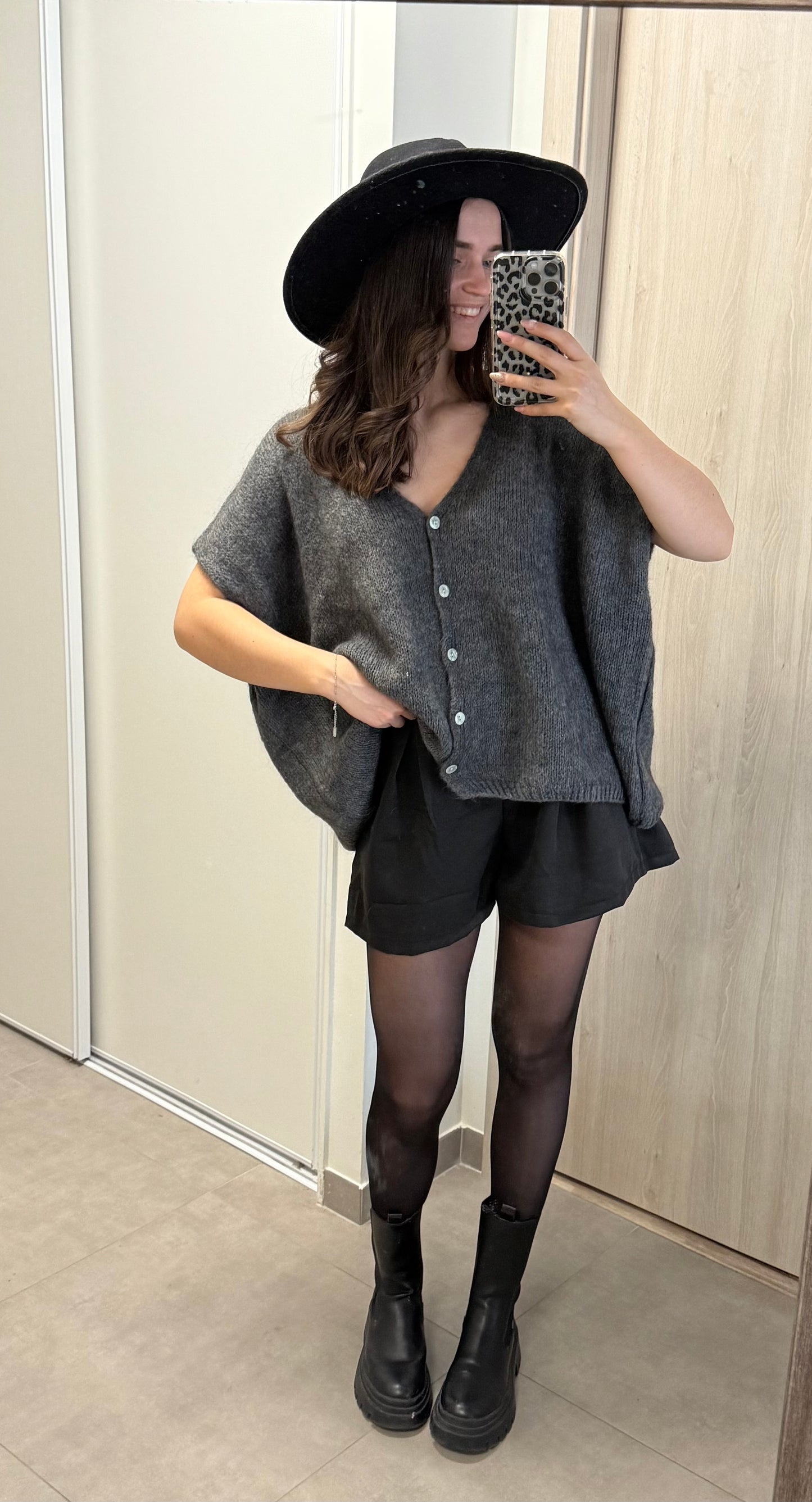 GILET AURORE- Gris