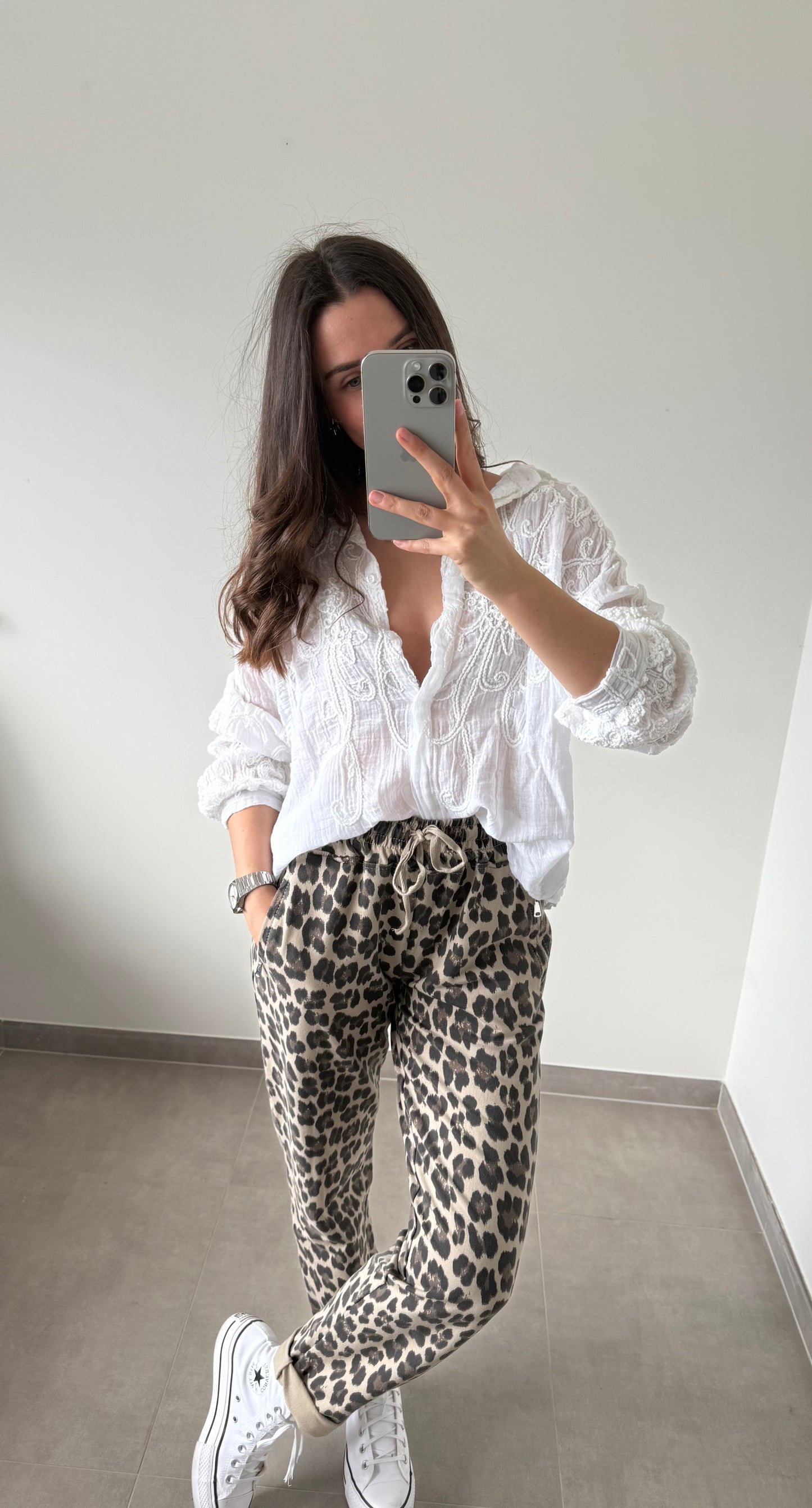 PANTALON TALIA- Léopard