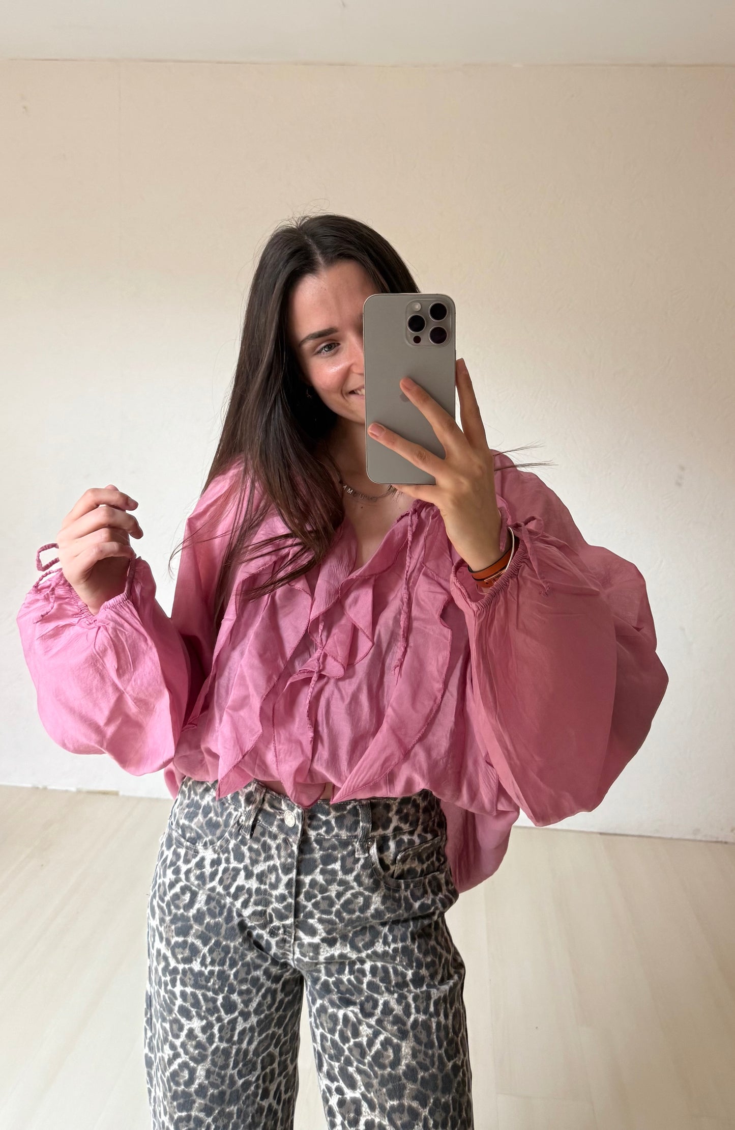 BLOUSE PRUNE- Rose