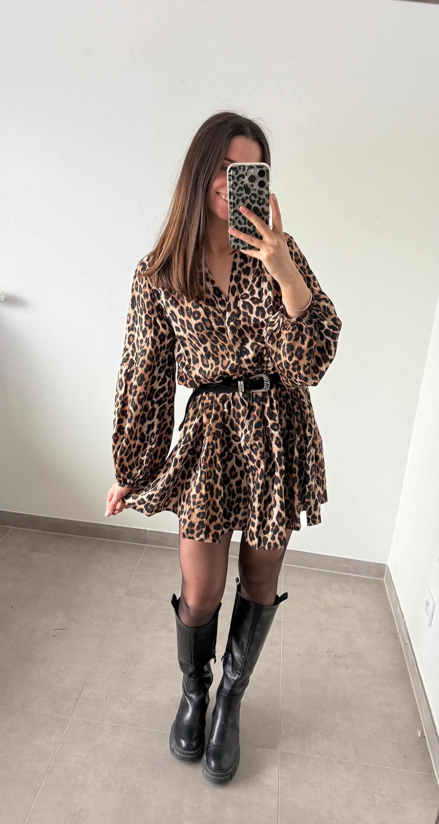 ROBE VALERIA- Léopard