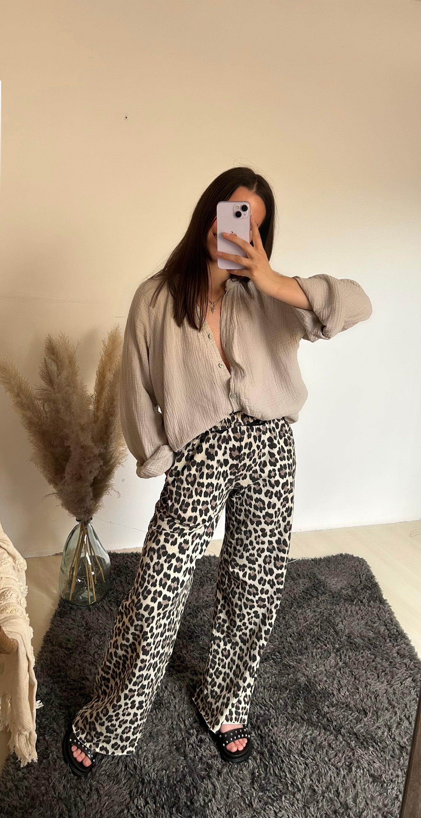 PANTALON NINA- Léopard