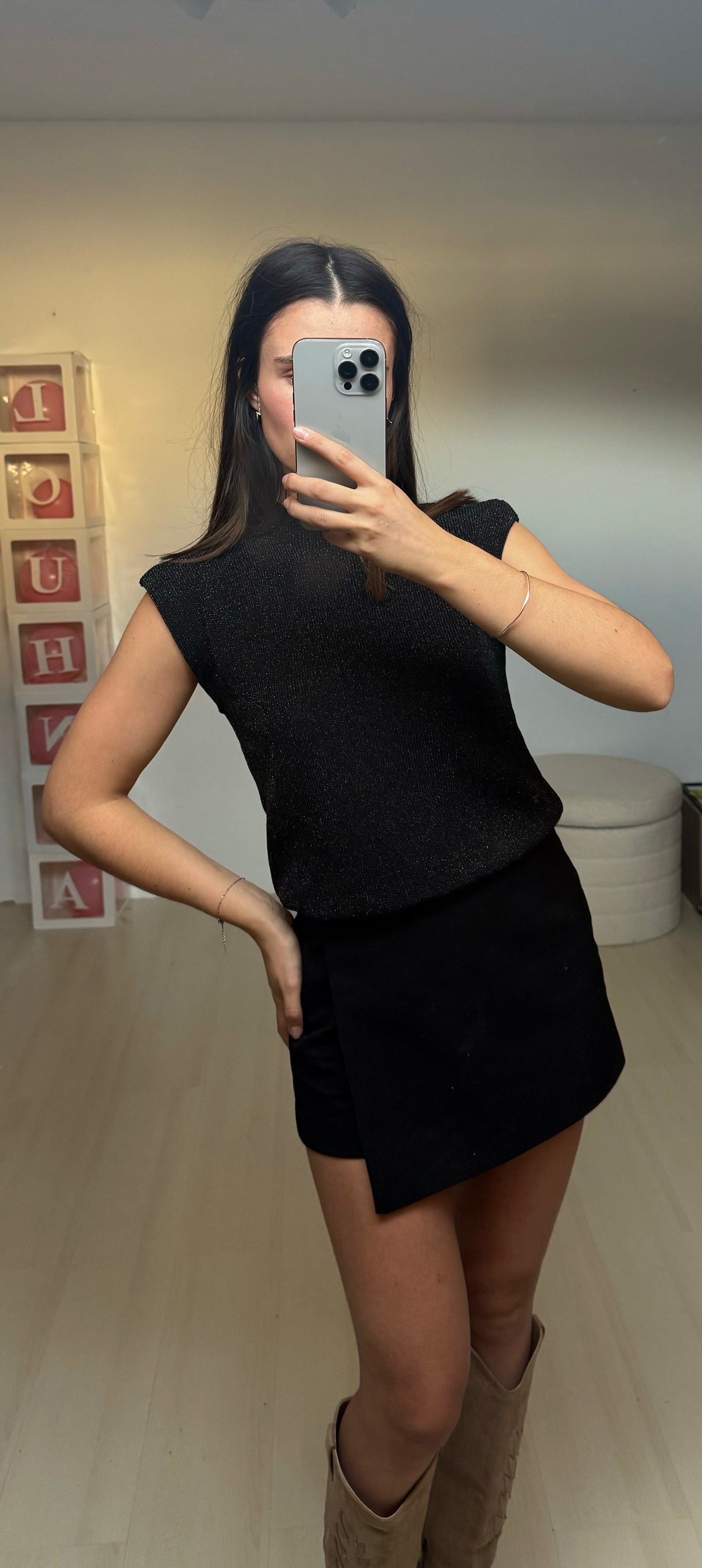 TOP MARGAUX- Noir
