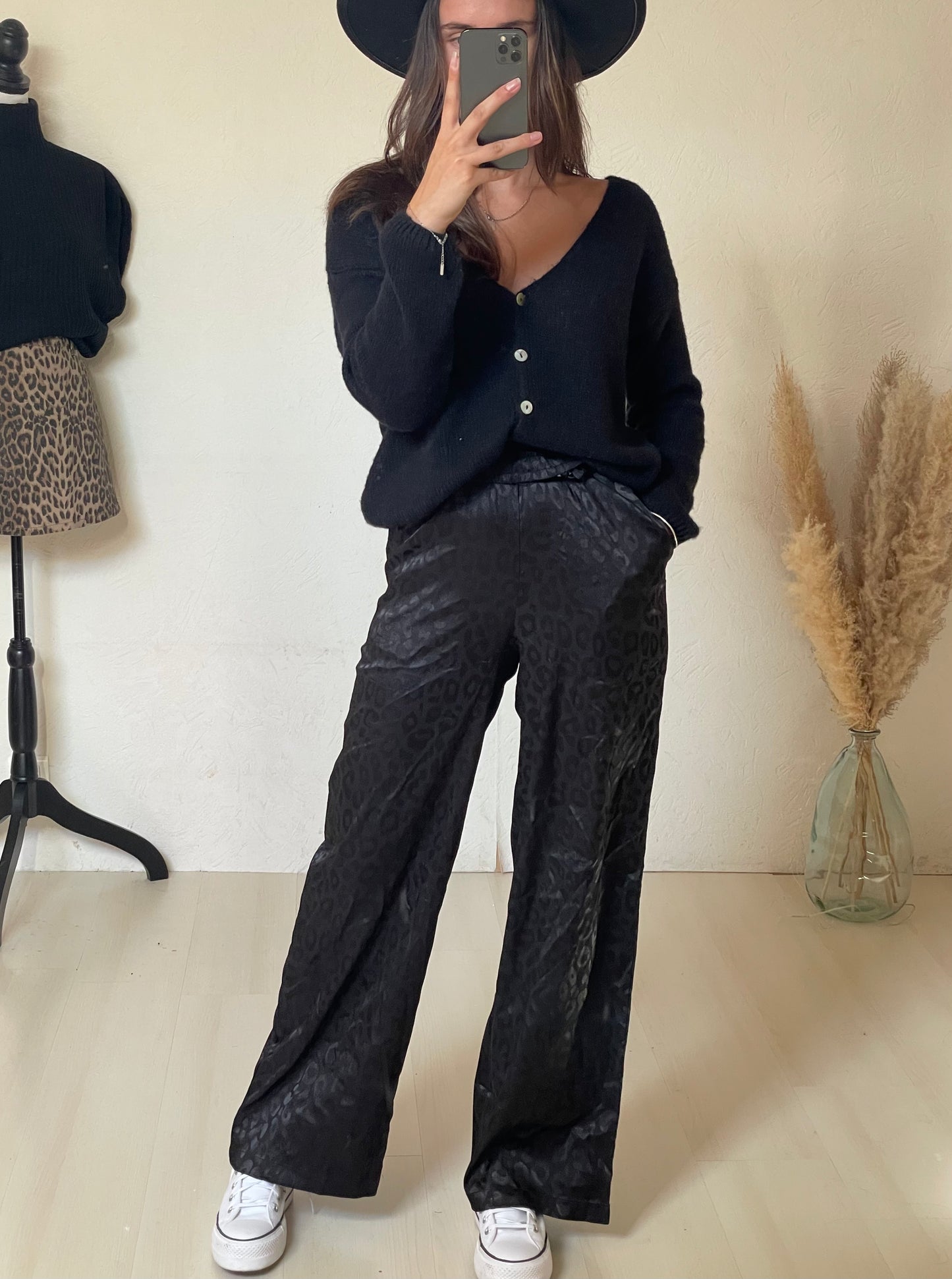 PANTALON LAURIE- Noir