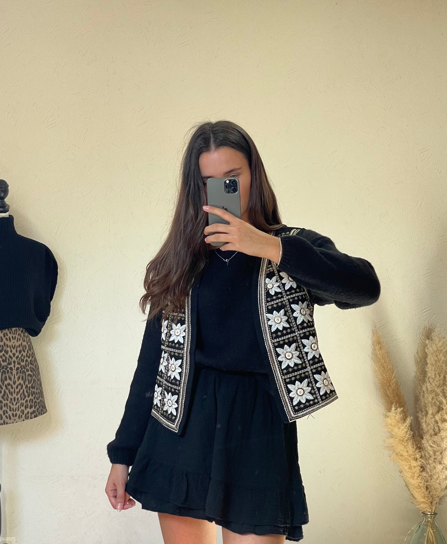 GILET ZÉLIE- Noir