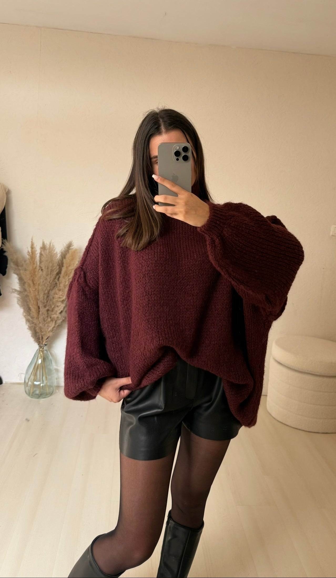 PULL CHANI- Bordeaux