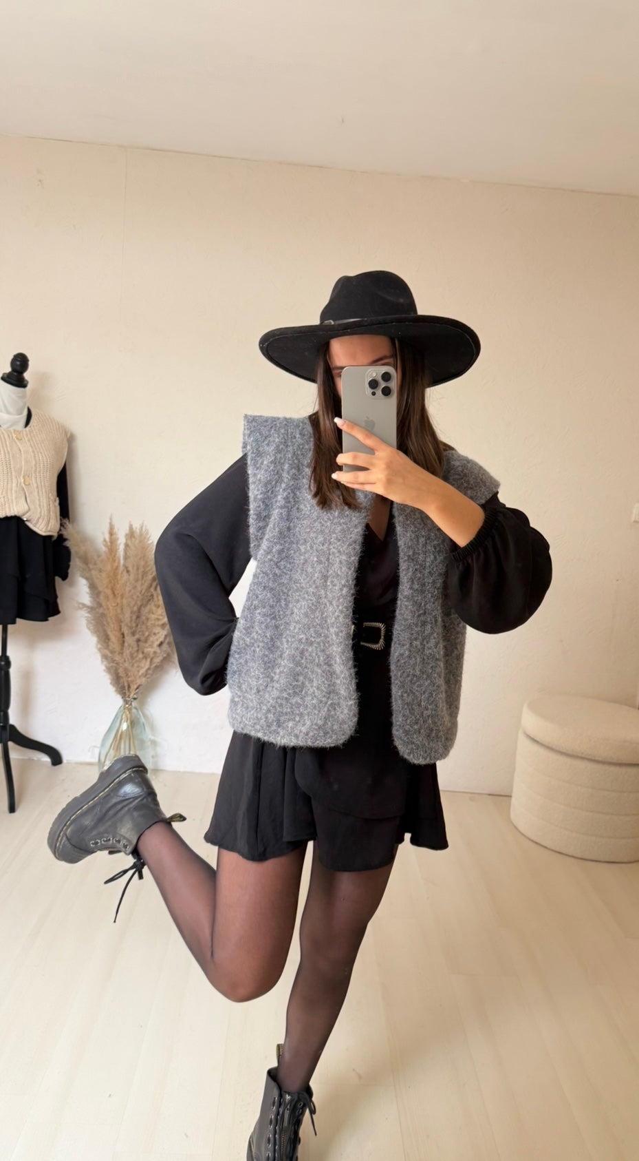 GILET VICKY- Gris