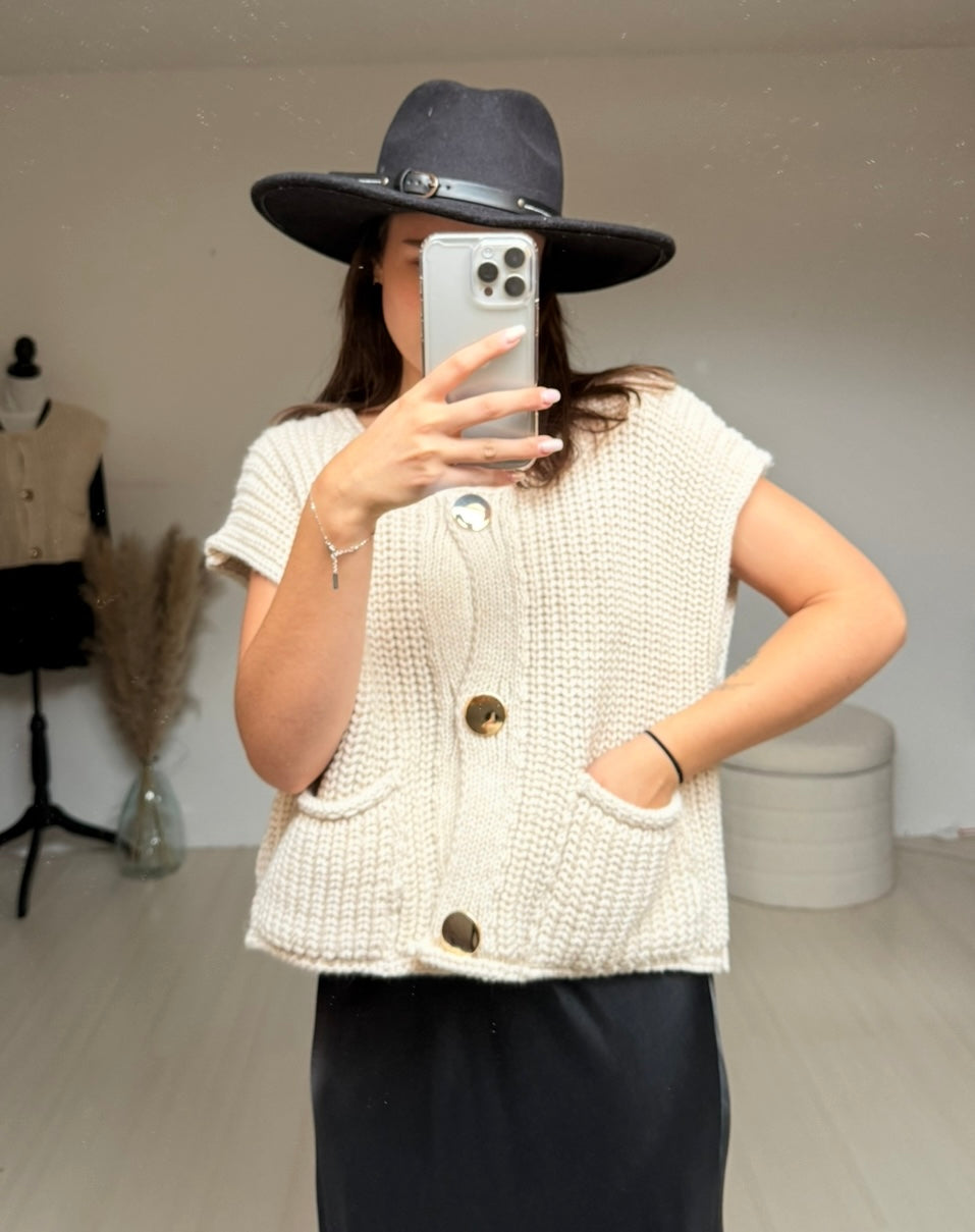 GILET AVA- Beige