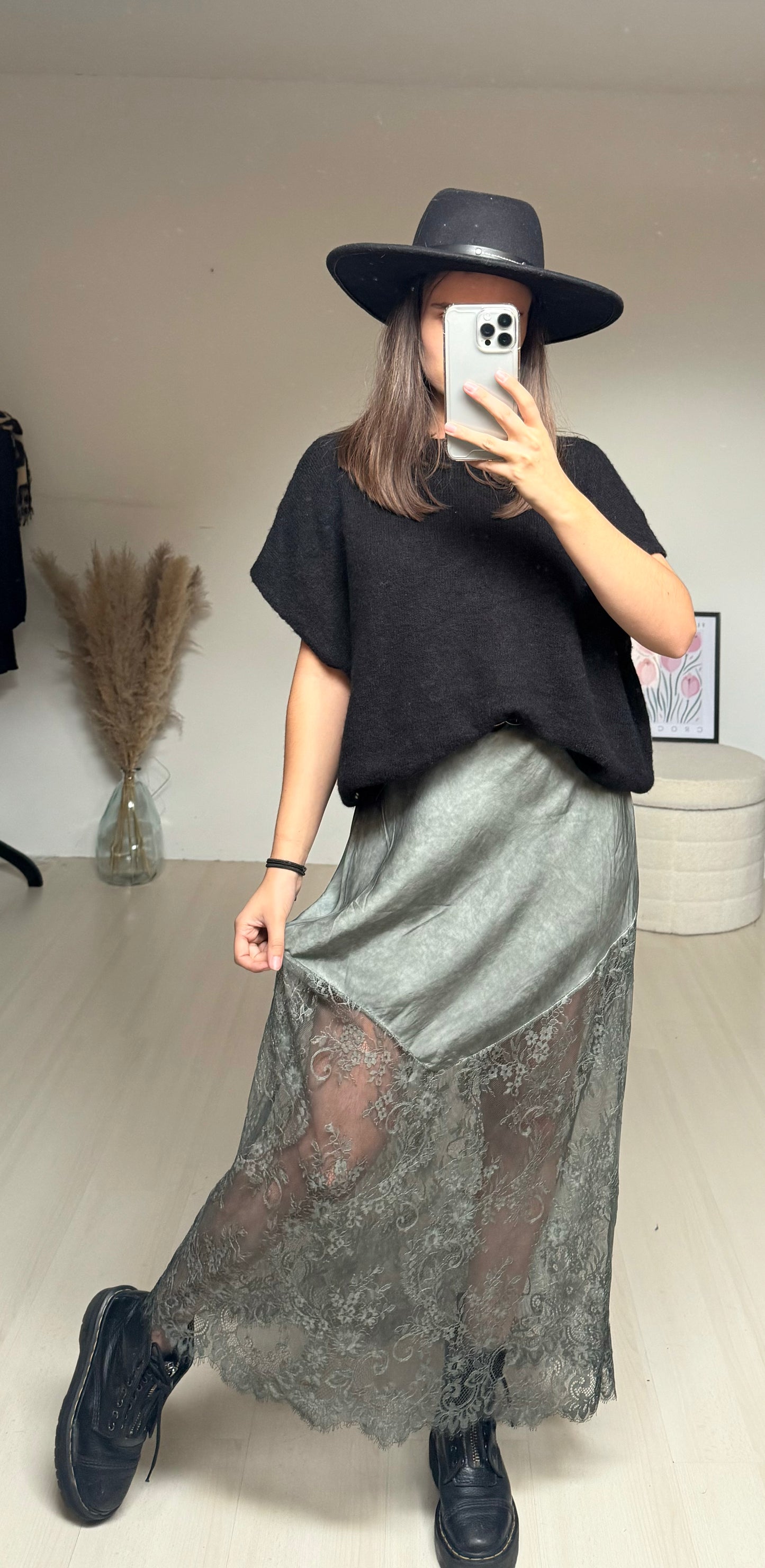 JUPE LOUISE- Gris