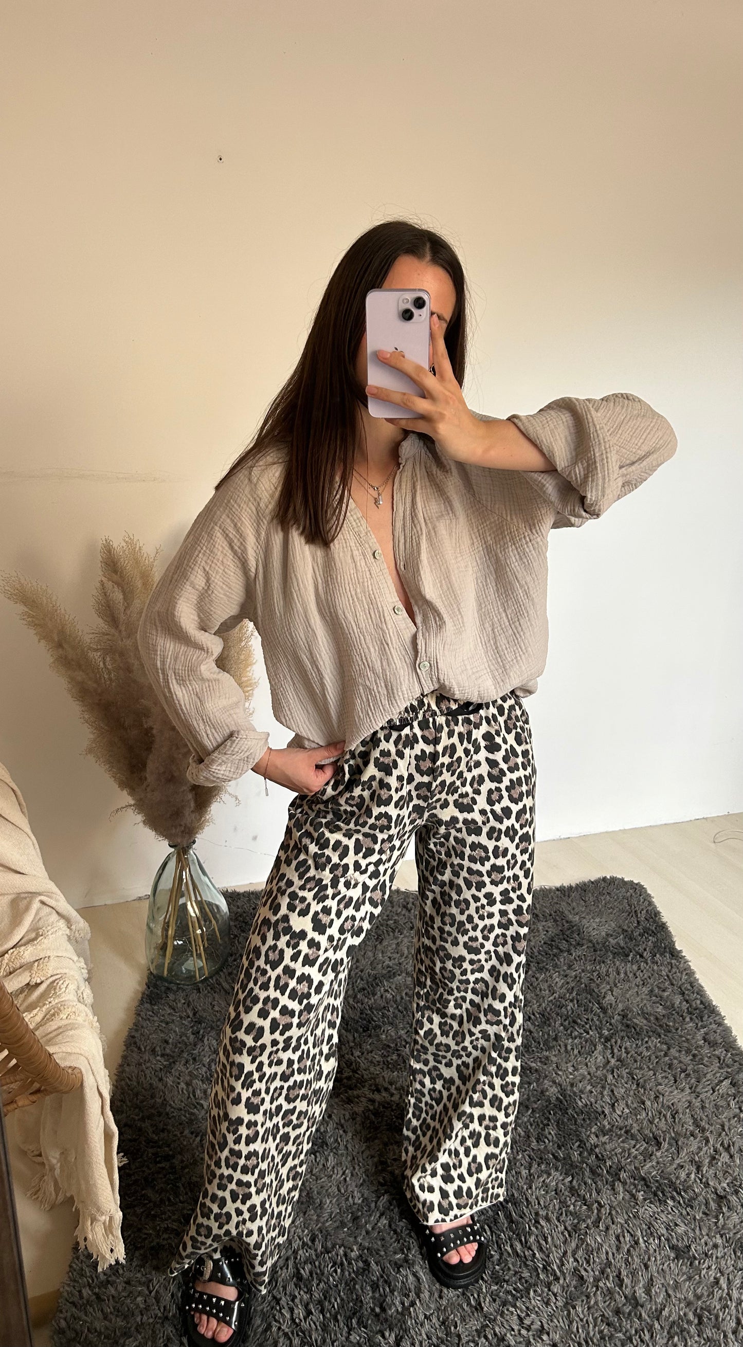 PANTALON NINA- Léopard