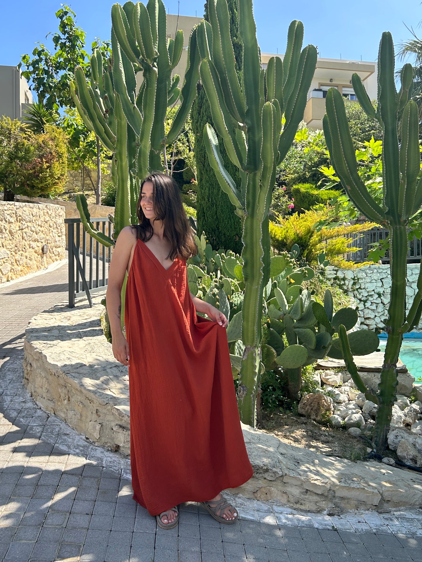 ROBE ANNA - Terracotta