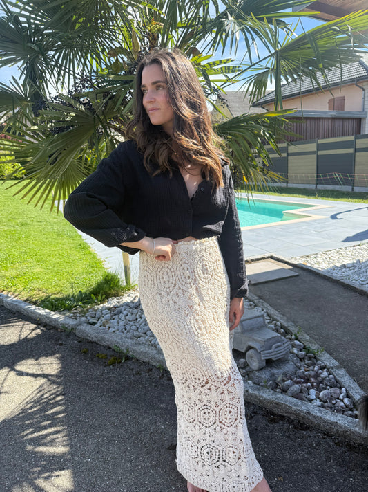 JUPE BOHEMIA- Crochet