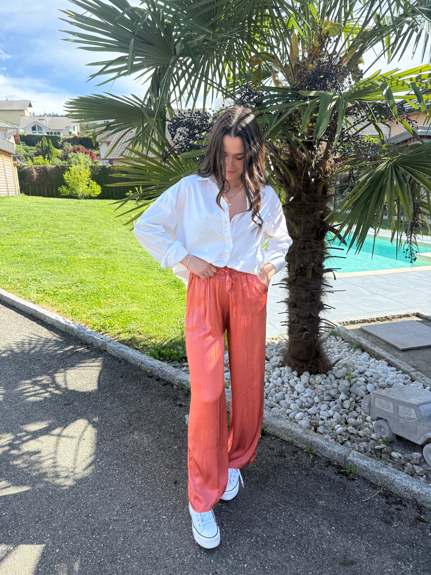 PANTALON ÉLÉA- Terracotta