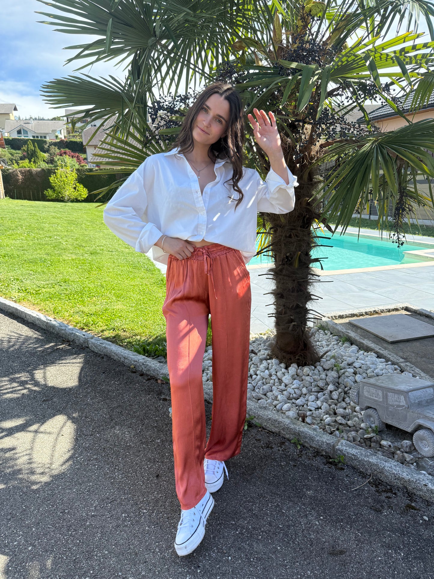 PANTALON ÉLÉA- Terracotta