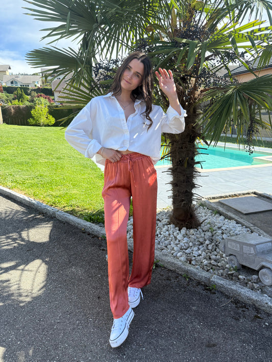 PANTALON ÉLÉA- Terracotta