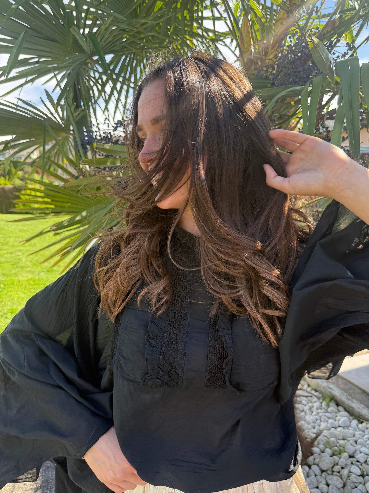 BLOUSE MORENA- Noir