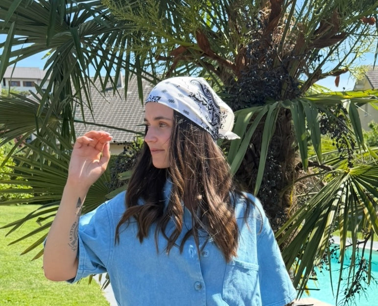 FOULARD- Blanc