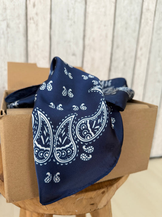 FOULARD- Bleu Marine