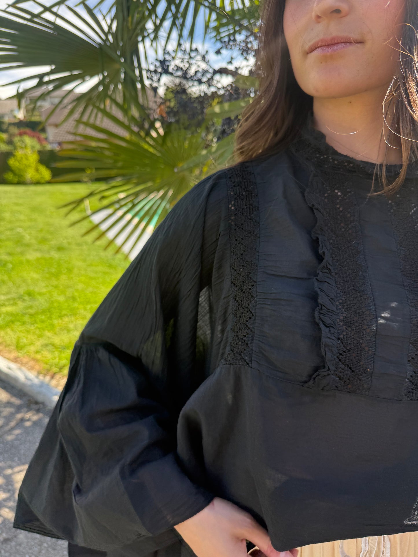 BLOUSE MORENA- Noir