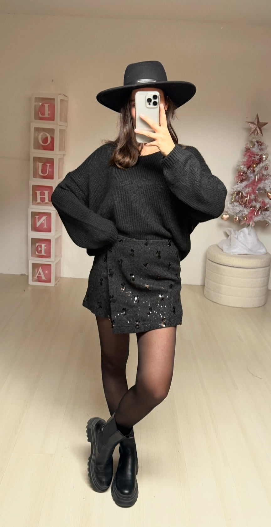 JUPE SHORT BÉRÉNICE- Noir