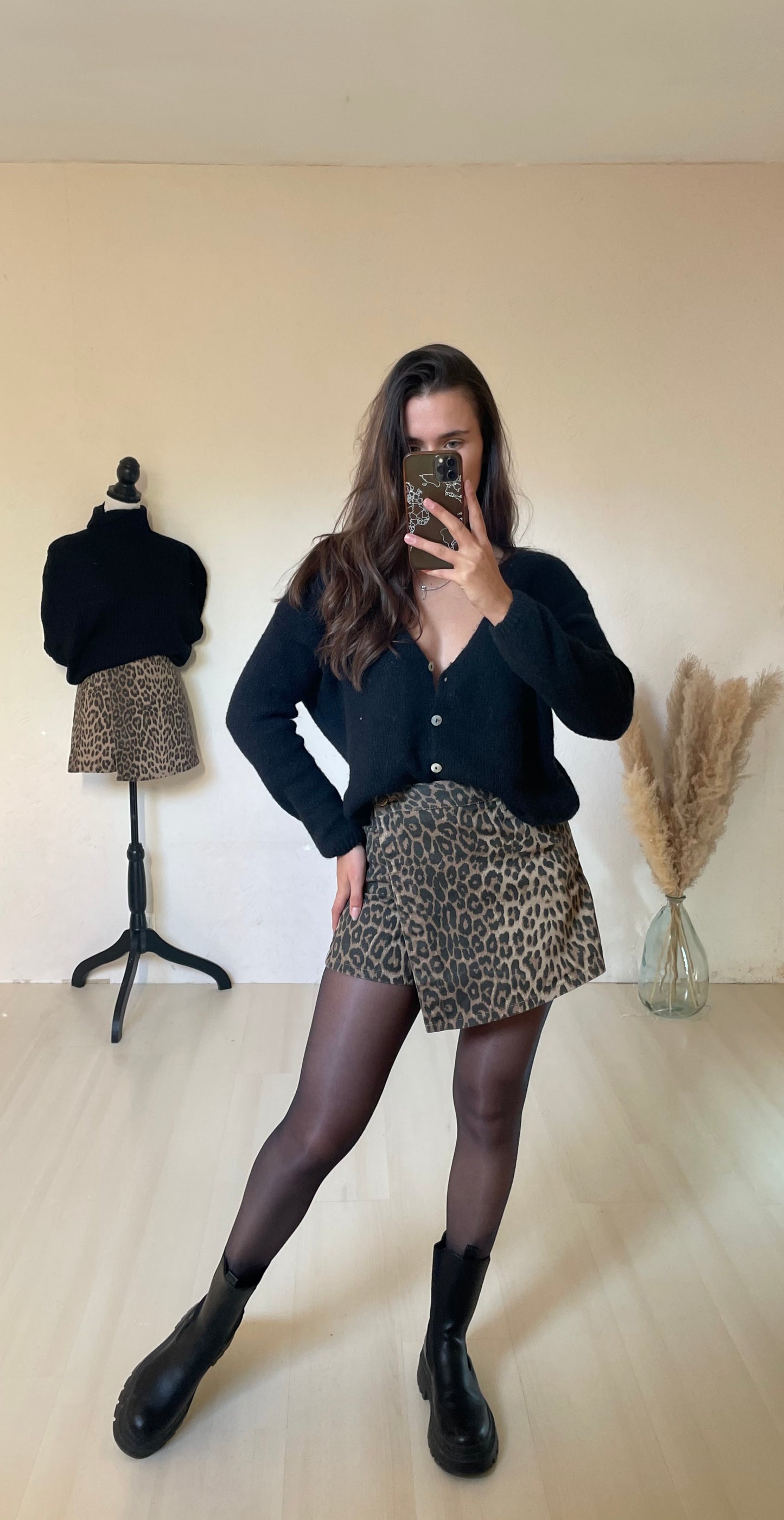 JUPE SHORT CAMILIA- Léopard