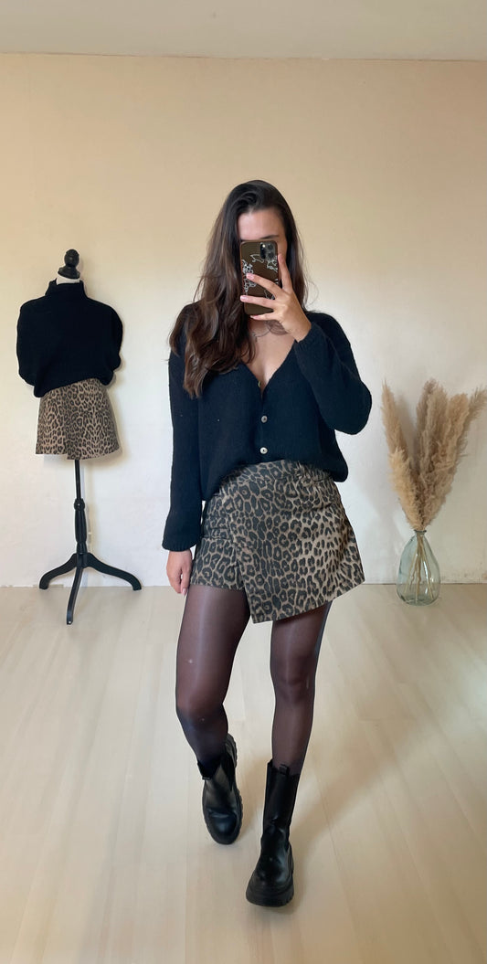 JUPE SHORT CAMILIA- Léopard