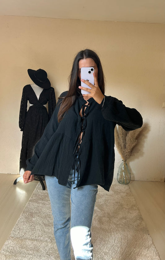 BLOUSE CANDICE- Noir