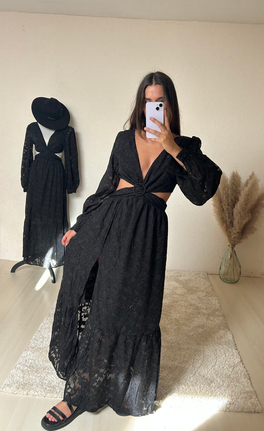 ROBE ÉMILIE- Noir