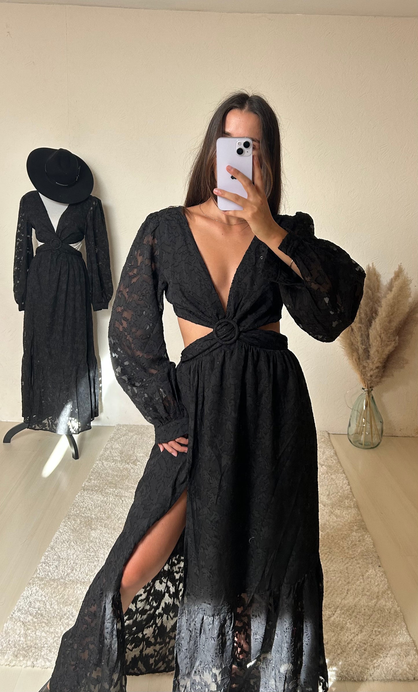 ROBE ÉMILIE- Noir