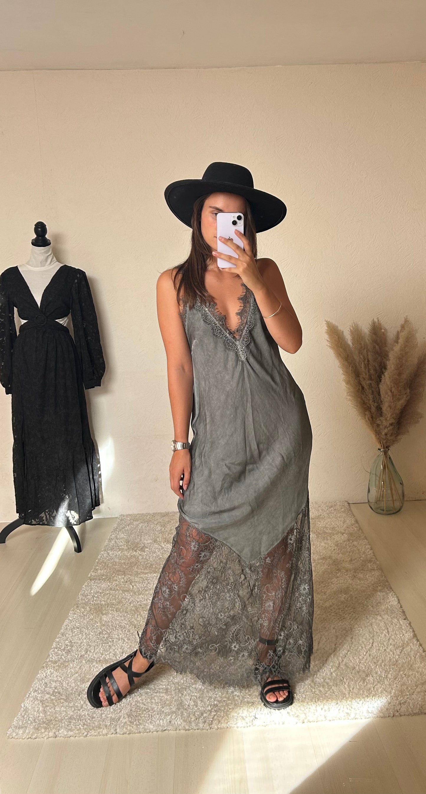 ROBE LOUANE- Gris