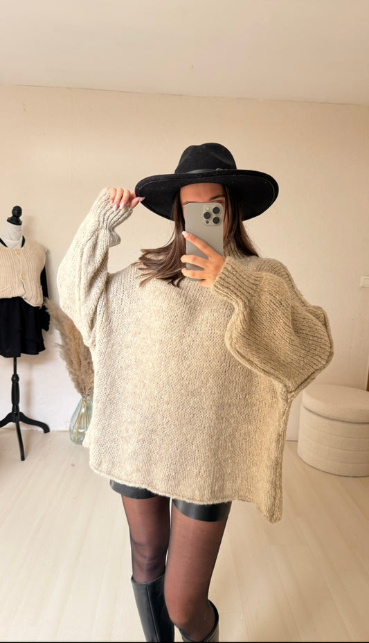 PULL SUZY- Taupe