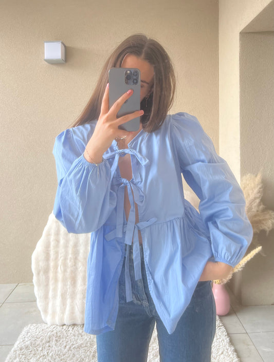 BLOUSE LOU - Bleu