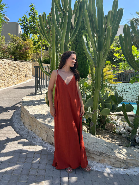 ROBE ANNA - Terracotta